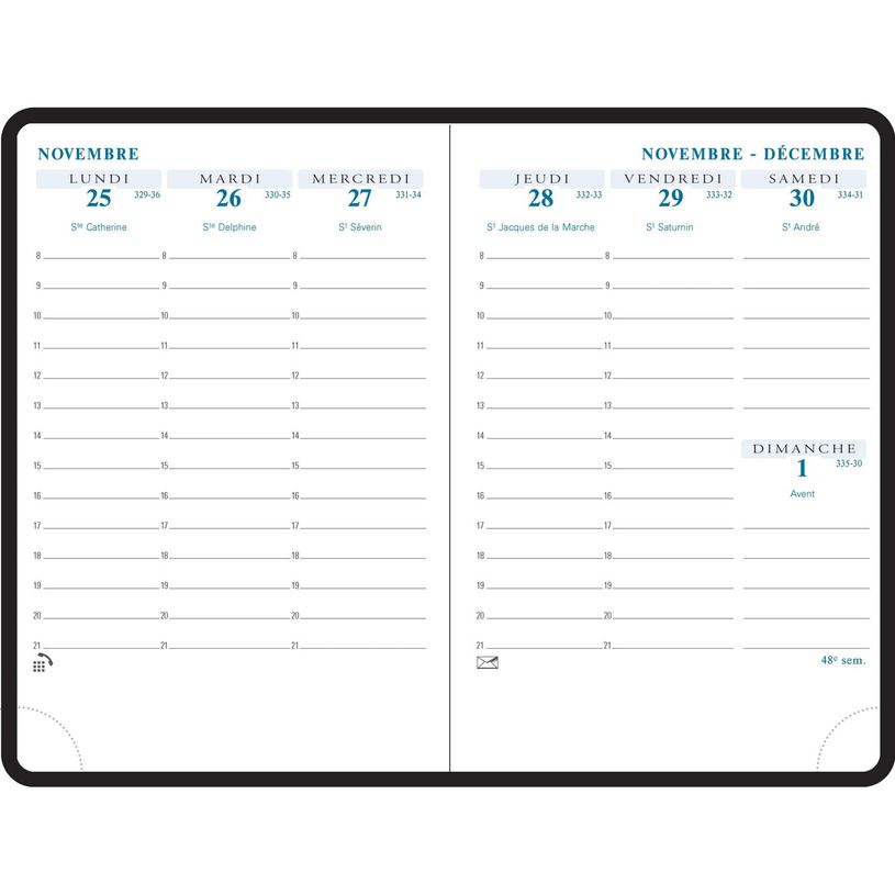 3660942076241-Recharge pour Agenda SAS Agora - 1 semaine sur 2 pages - 10,5 x 15,5 cm - Exacompta-P_405114258_1-0