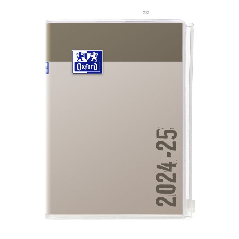 3147280095375-Agenda personnalisable Oxford Creation Zip - 1 jour par page - 12 x 18 cm - fond gris - Ha-P_405115700_1-0