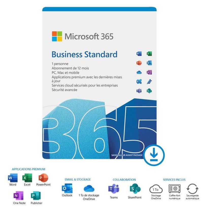 4251604110121-Microsoft 365 Business Standard - Code d'activation envoyé par email valable pour 1 appar-P_405117535_1-0