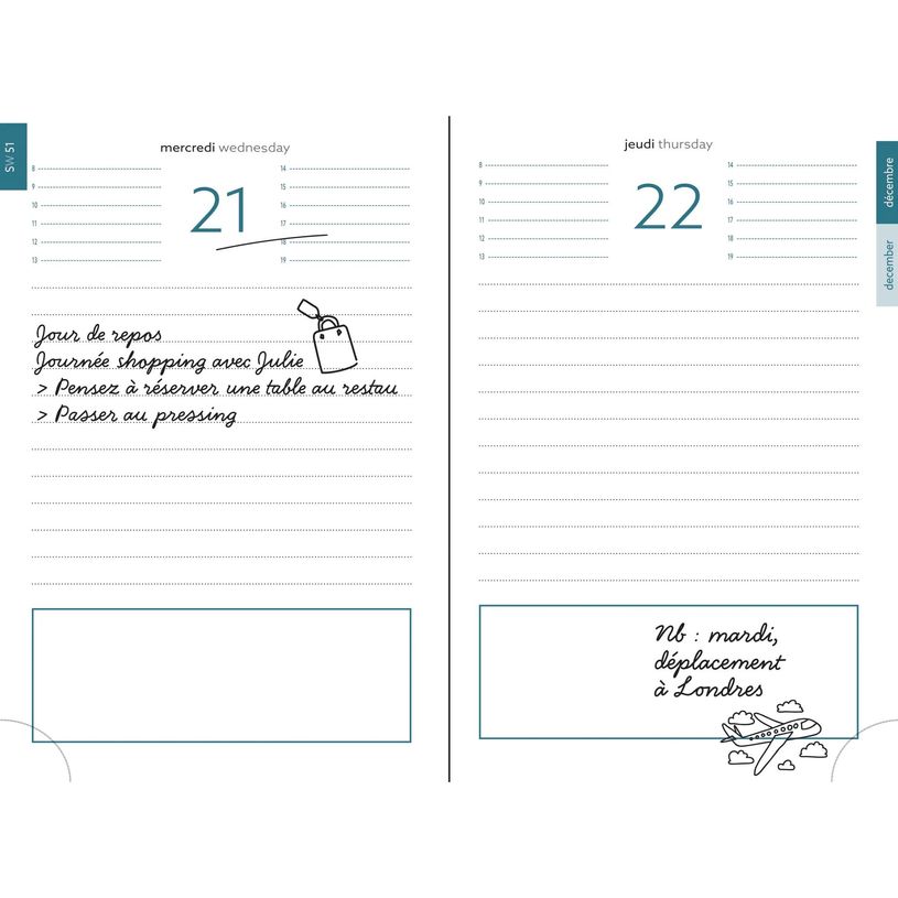 3660942078221-Agenda de poche Mini Labo - 1 jour par page - 10 x 15 cm - bleu - Exacompta--3