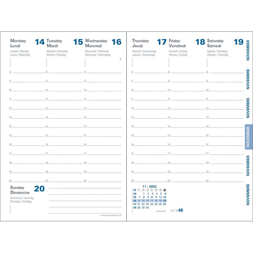3371010474578-Agenda Equology - 1 semaine sur 2 pages - 10 x 15 cm - noir - Quo Vadis--1