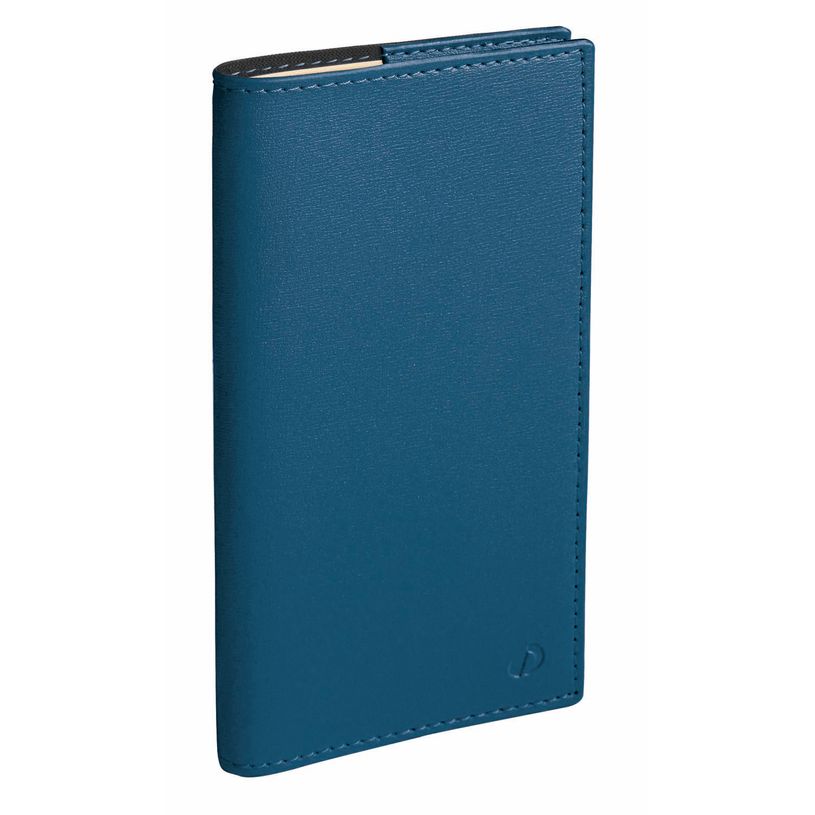 3371010488728-Agenda de poche spiralé Soho Italnote S - 1 semaine sur 2 pages - 8,8 x 17 cm - bleu acier - Quo Vadis--0