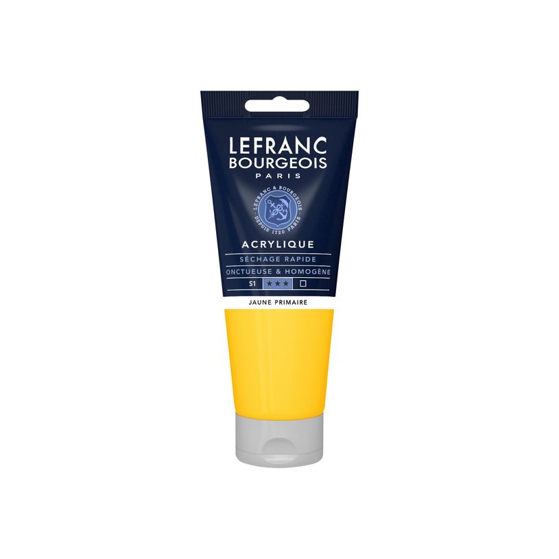 3013643004196-Lefranc Bourgeois - Peinture acrylique - jaune primaire - 200 ml-P_405121715_1-0