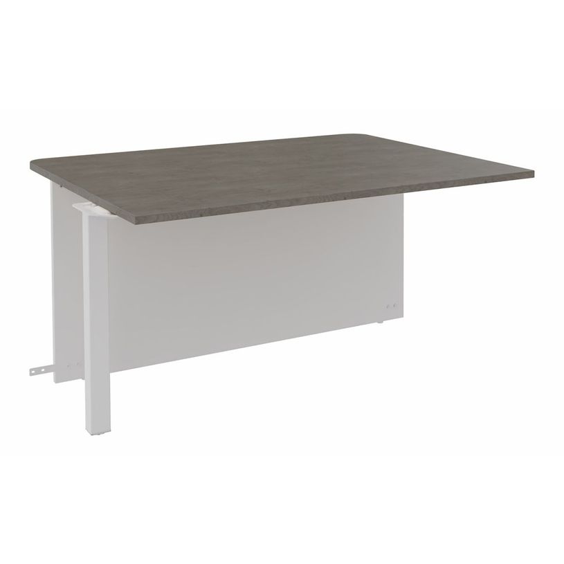 3253310334526-Banque d'accueil Module intermédiaire PMR OLA - L140 x H72,5 x P115 cm - structure blanc -P_405132648_1-0