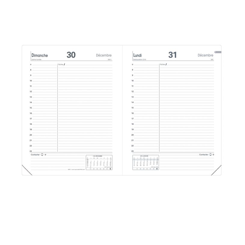 3371010190072-Agenda Impala ABP2 - 1 jour par page  - 12 x 17 cm - disponible dans différentes couleurs-P_405133123_4-3