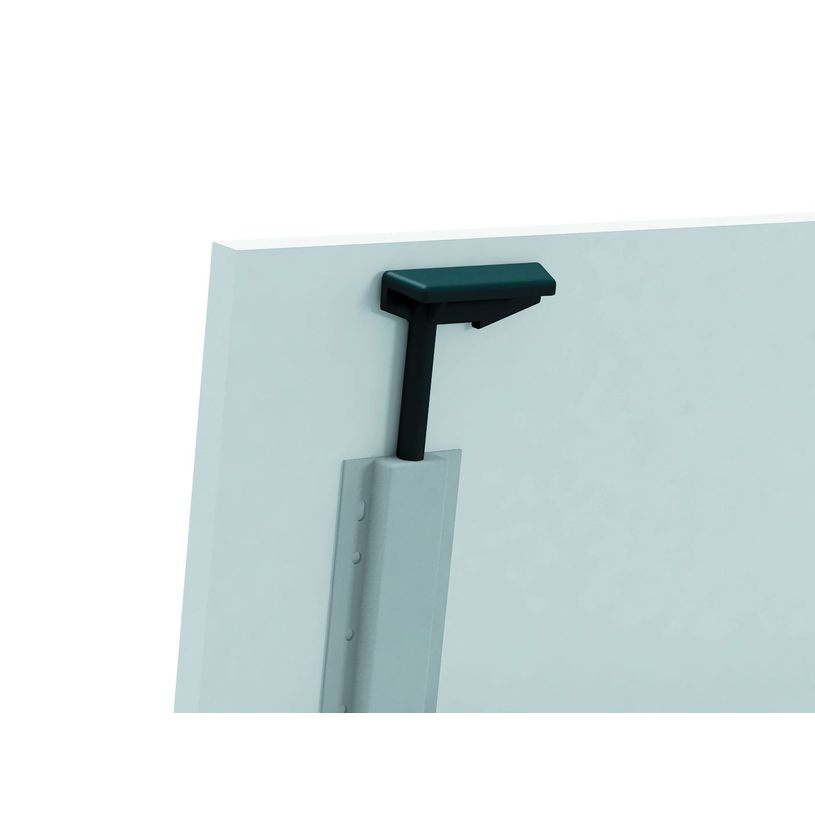 3253310160286-Table de réunion abattantes - L140 x P80 cm - pied alu - plateau imitation chêne clair-P_405133433_3-3