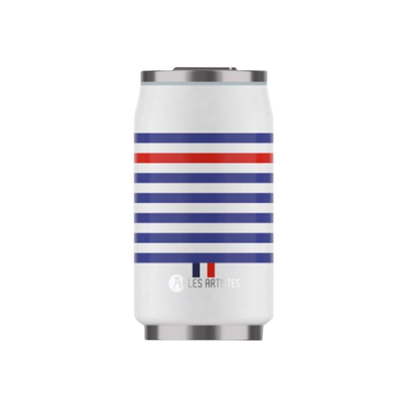 3614300042508-Les Artistes Paris - Canette isotherme - Sailor bleu/blanc/rouge - 280 ml - acier inoxydab-P_405133554_1-0