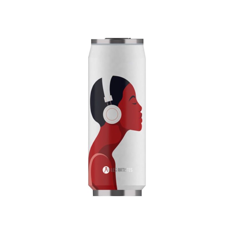 3614300042980-Les Artistes Paris - Canette isotherme - Music - 500 ml - acier inoxydable-P_405133661_1-0