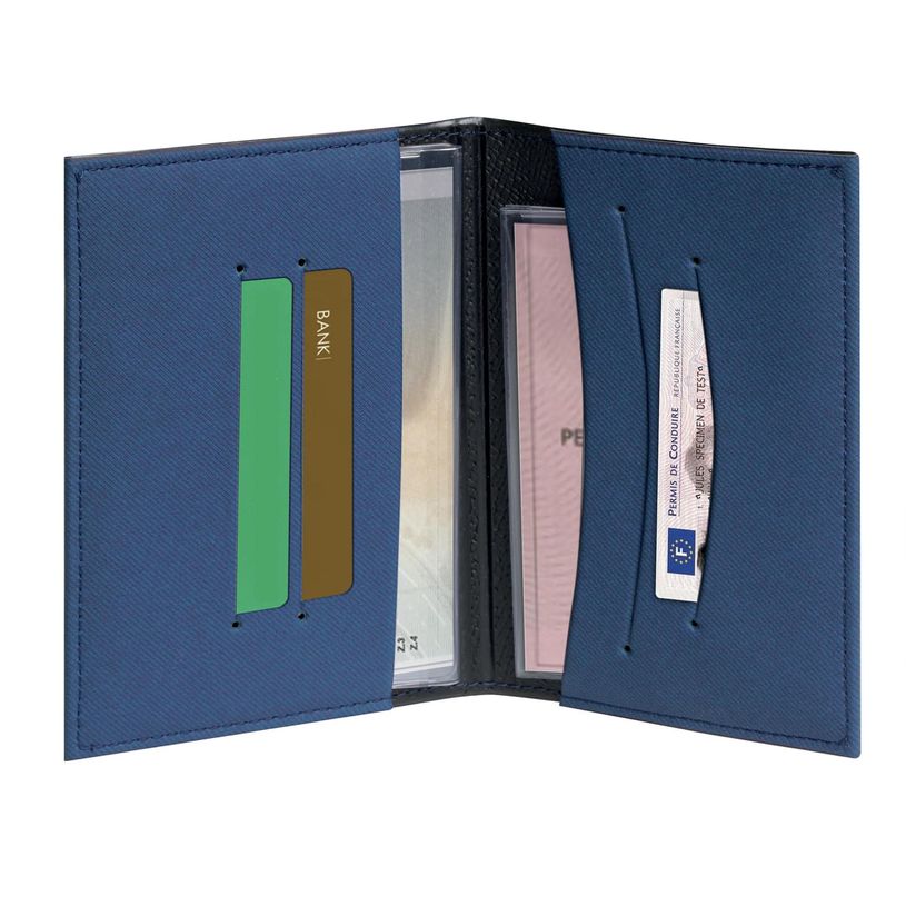 3660942082914-Pochette mixte voiture Denim - 10 x 14 cm - Bleu - Exacompta--1