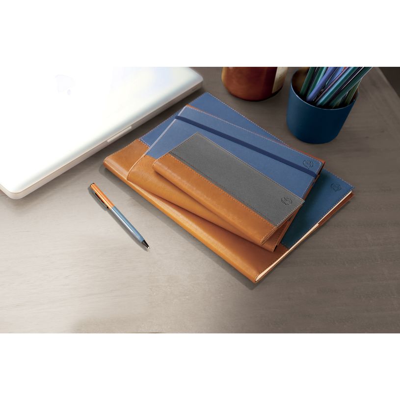 3660942080873-Agenda spiralé Denim Eurotime 27S - 1 semaine sur 2 pages - 21 x 27 cm - bleu - Exacompta-P_405147031_2-1