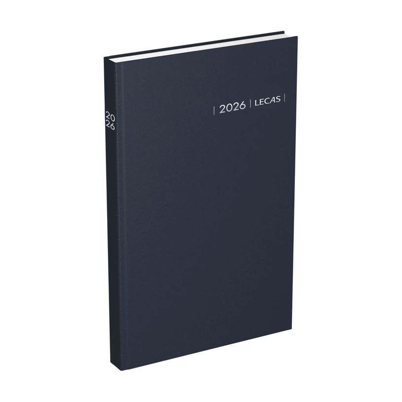 3147280262203-Lecas Carré Travers - Agenda 1 jour par page - 14 x 22 cm - gris--0