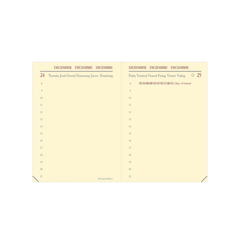 3371010407675-Agenda Miniday Soho - 1 jour par page - 7 x 10 cm - papier ivoire - rose - Quo Vadis--2