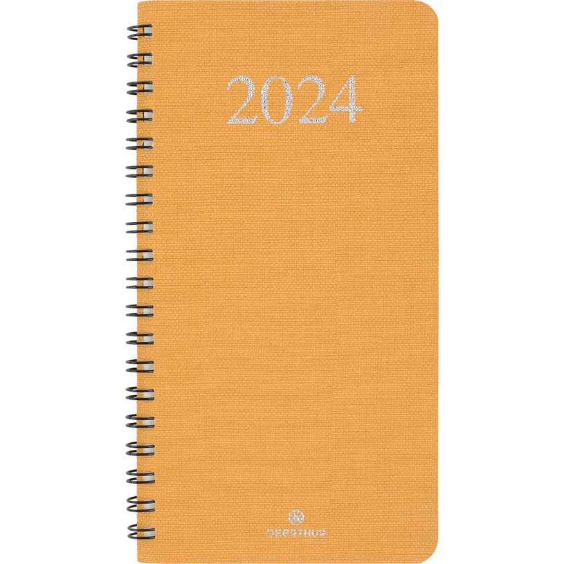 3664447162768-Agenda de poche Galway - 1 semaine sur 2 pages - 9,5 x 17 cm - moutarde - Oberthur-P_405149032_1-0