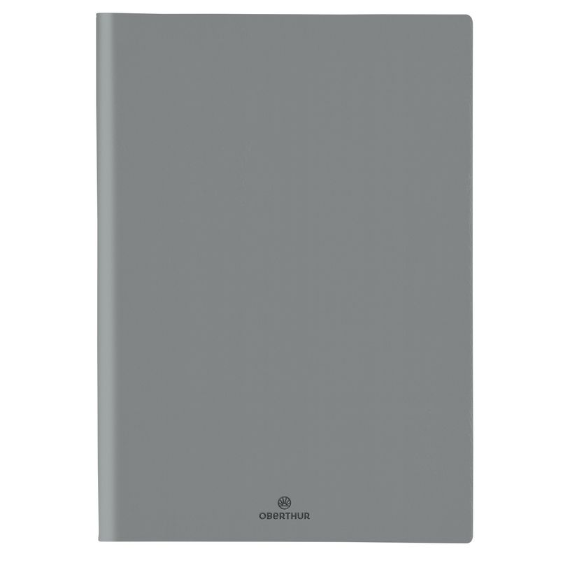 3664447160092-Agenda à spirale Malmo - 1 semaine sur 2 pages - 22 x 30 cm - gris - Oberthur-P_405149321_1-0