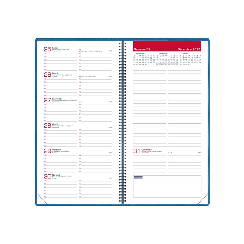3147280268052-Agenda de poche Voyage - 1 semaine sur 2 pages - 9 x 17 cm - rouge - Oxford-P_405149715_2-1