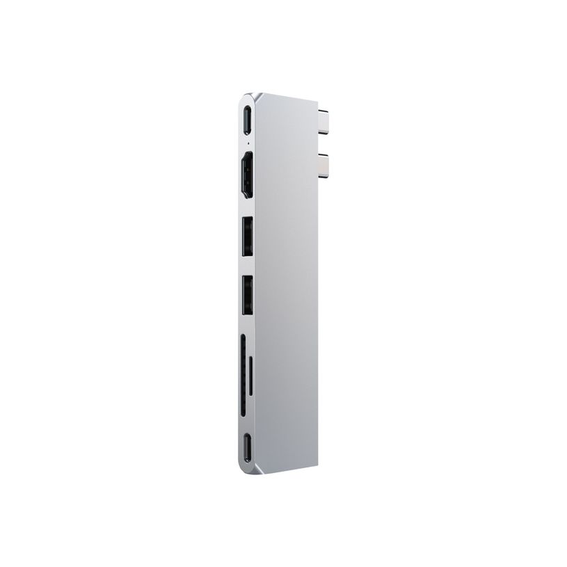 0810086360635-Satechi Pro Hub Slim - Hub 7 ports - USB-C x 2 - HDMI - pour Apple MacBook Air à partir d-P_405150616_2-1