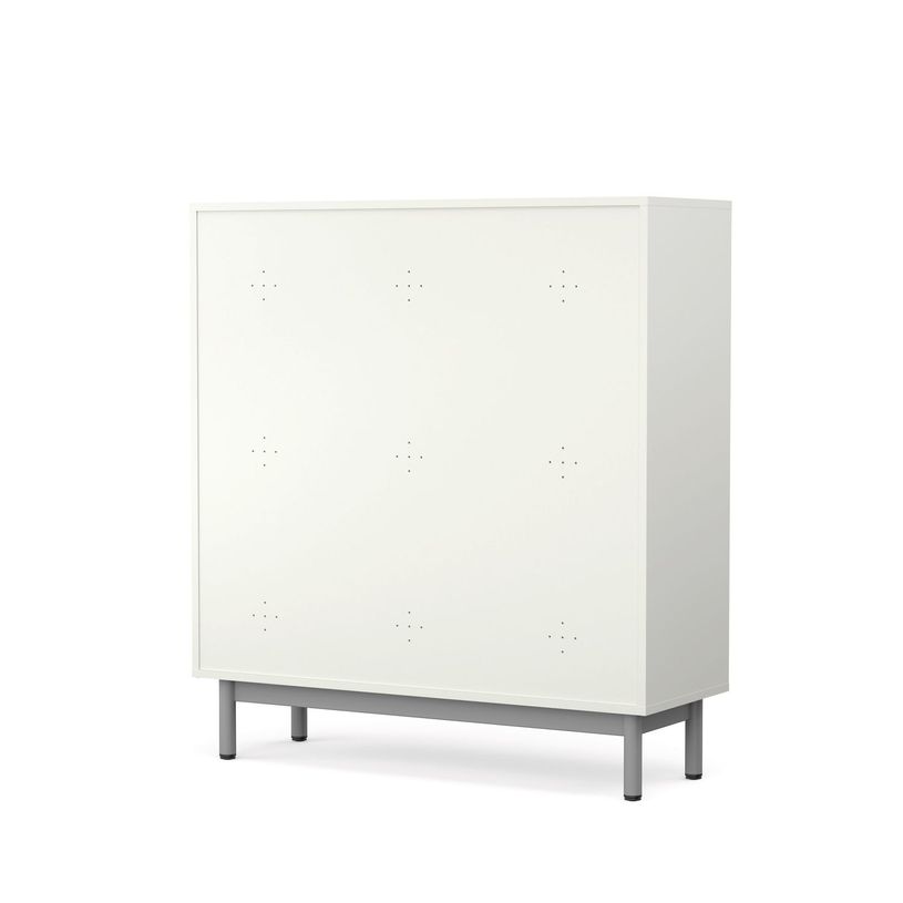 3617350006056-Vestiaire CAMILLE 9 cases - fermeture à clef - H112,3 x L120 x P43,2 cm - corps blanc neige --P_405155117_2-1