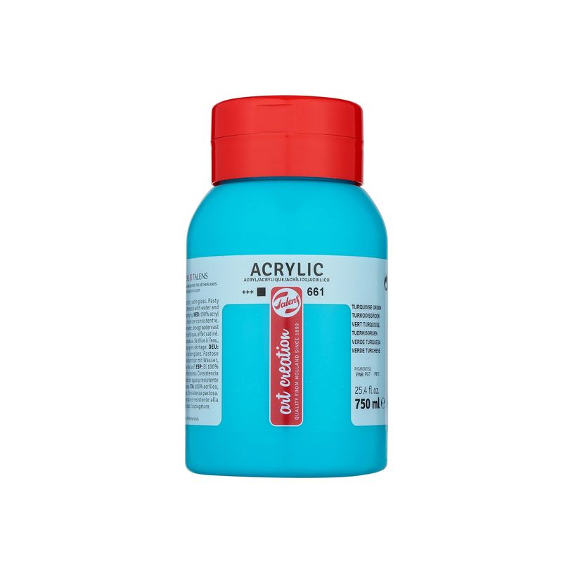 8712079314682-Talens Art Creation - peinture - peinture acrylique - vert turquoise - 750 ml-P_405156615_2-0