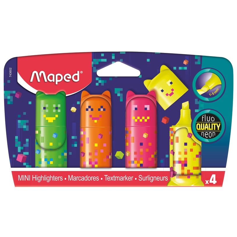 3154147436028-Maped Pixel Party - Pochette de 4 surligneurs de poche-P_405157930_1-0