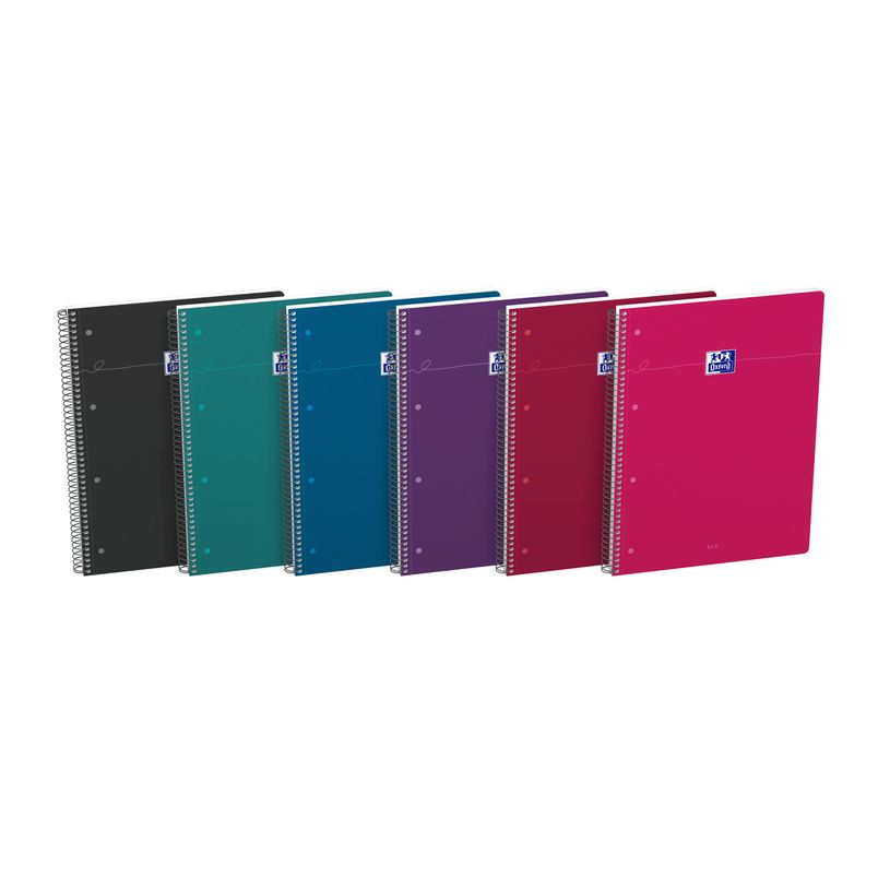 3020120220239-Oxford Smart - Cahier à spirale A4 (23 x 29.7) - 160 pages - grands carreaux (Seyes) - 4 trous - Optik P - disponible dans-P_405158056_1-0
