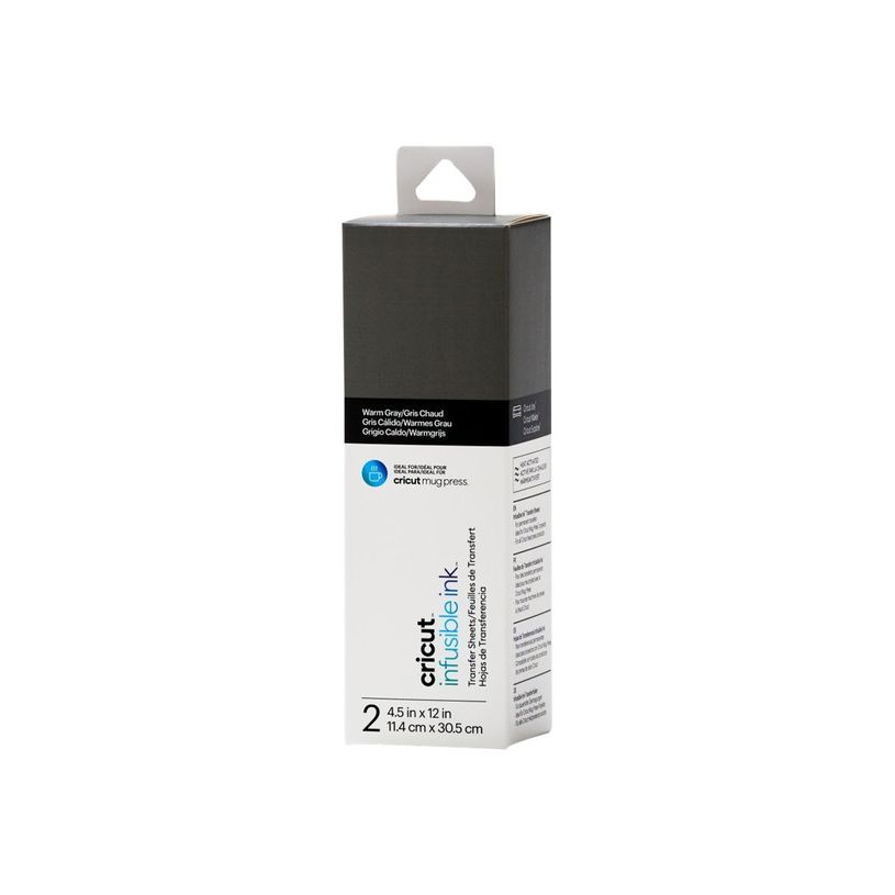 0093573376467-Cricut Infusible Ink - Papier transfert - 114 x 305 mm - 2 feuilles - gris chaleureux-P_405161146_1-0