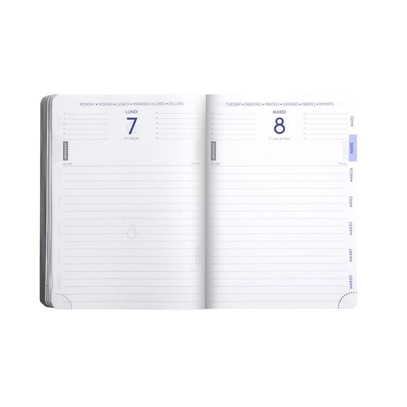 3660942073066-Agenda Eden - 1 jour par page - 12 x 17 cm - rose poudré - Exacompta-P_405161249_9-1