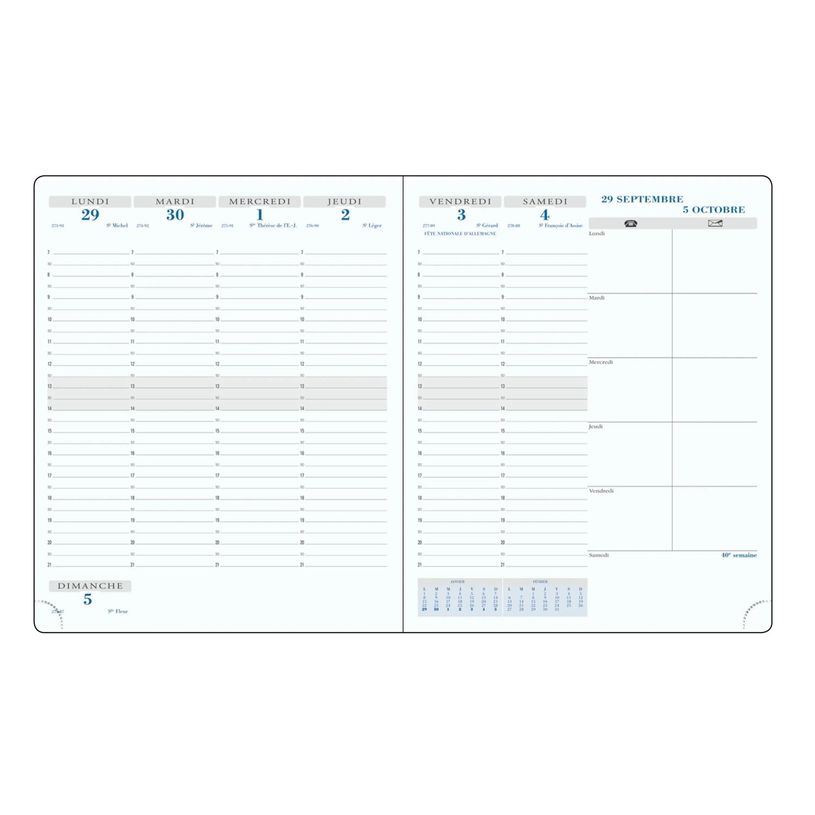 3660942084901-Agenda de bureau Elise - 1 semaine sur 2 pages - 18,5 x 22,5 cm - bleu - Exacompta-P_405161290_2-1