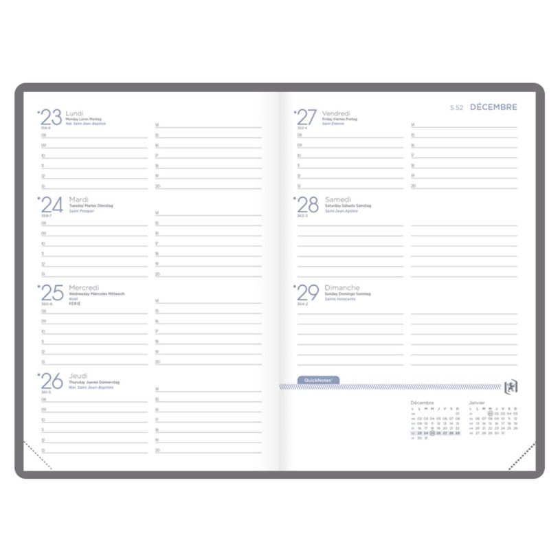 3147280273209-Agenda Oxford Romance - 1 semaine sur 2 pages - 10 x 15 cm - différents modèles disponib-P_405161819_7-5