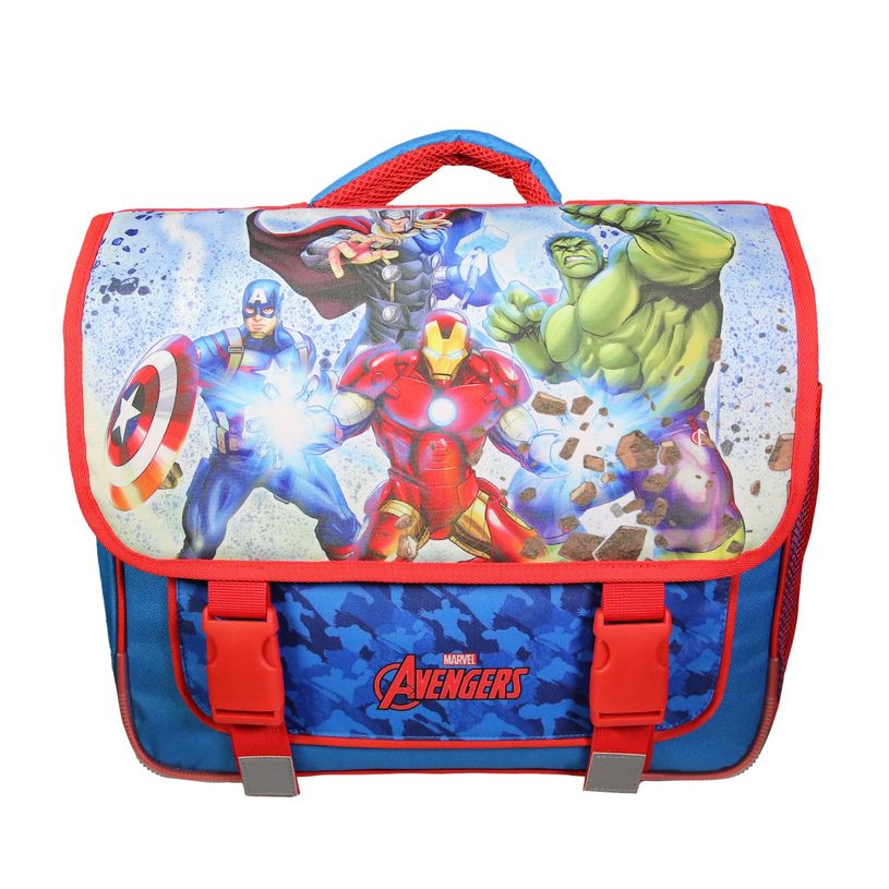 3666311003566-Cartable Cars - 38 cm - 2 compartiments - rouge - Bagtrotter-P_405163914_1-0