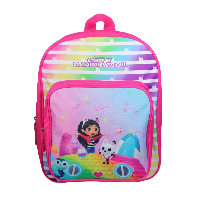 3666311024134-Sac à dos maternelle Gabby et la maison magique - 1 compartiment - violet - Bagtrotter-P_405163975_1-0
