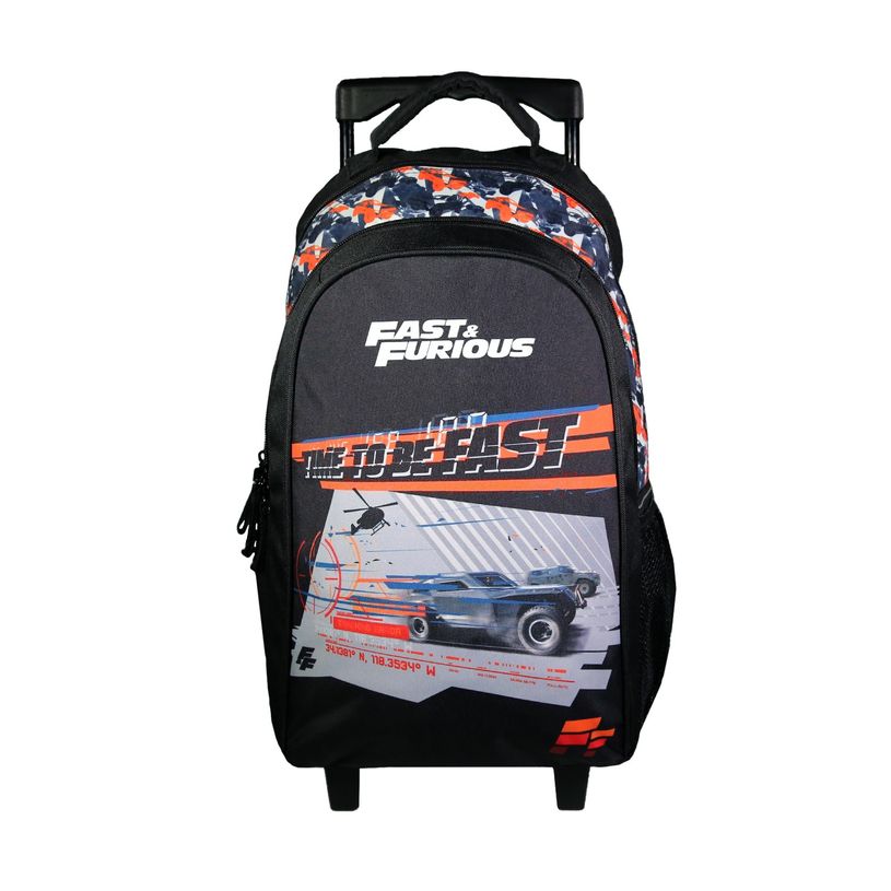 3666311021669-Sac à dos à roulettes Fast and Furious - 2 compartiments - - Bagtrotter-P_405164030_1-0
