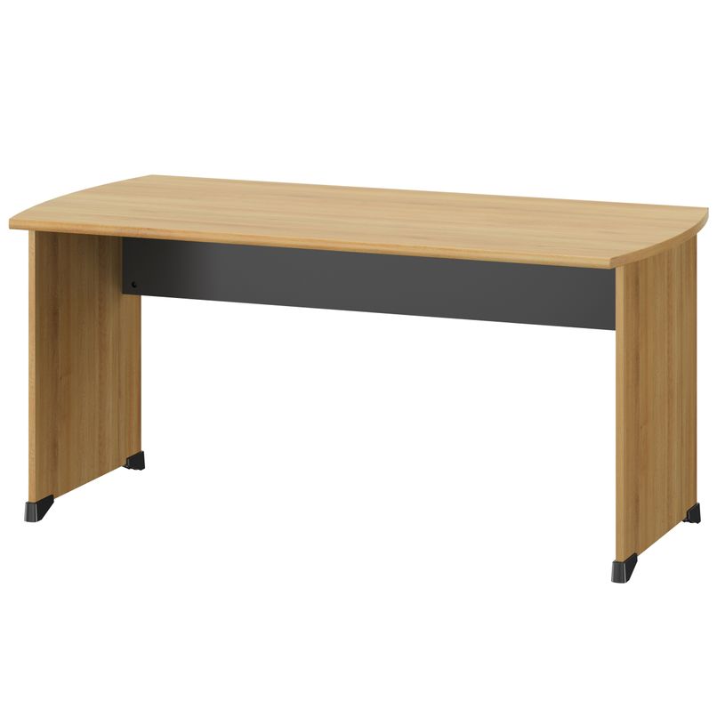 3483601225428-Bureau JAZZ+ - 120 cm - Pieds panneaux - chêne du bocage-P_405165097_1-0