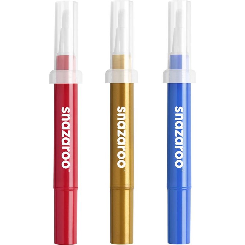 0766416640000-Snazaroo - lot de 3 pinceaux de maquillages pour enfants et adultes - aventure-P_405181928_2-1