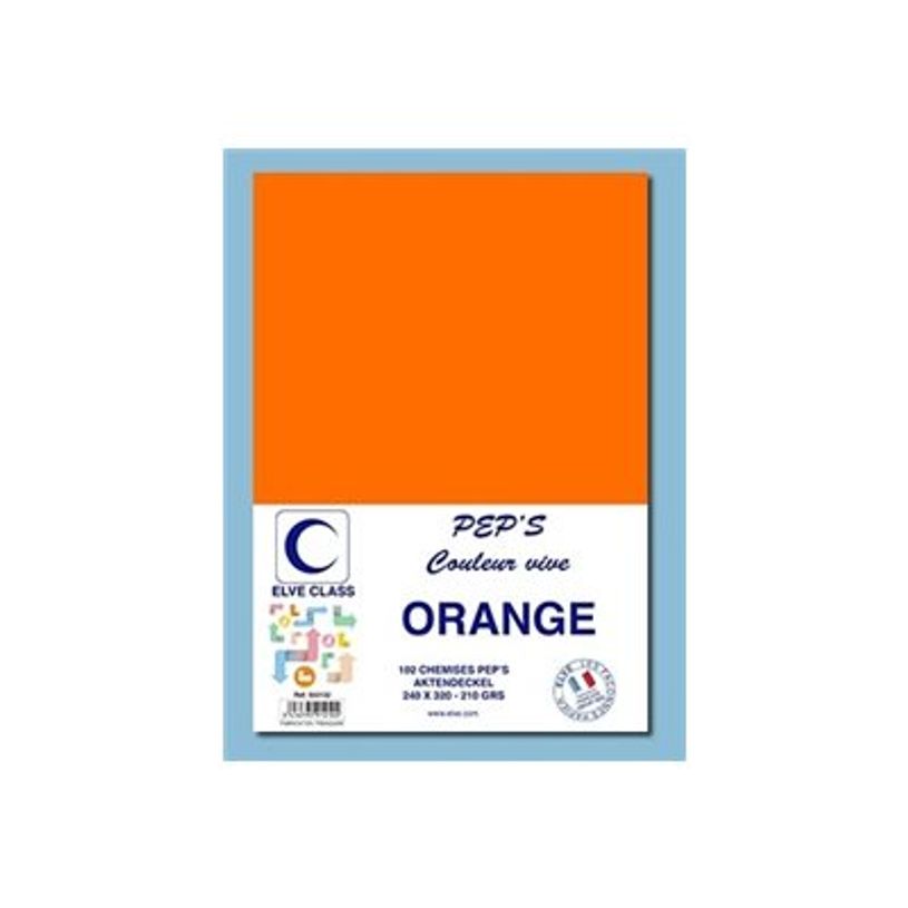 3416795912102-Elve Class Pep's -  102 chemises - 210 gr - 240 x 320 mm - orange vif-P_405185650_1-0