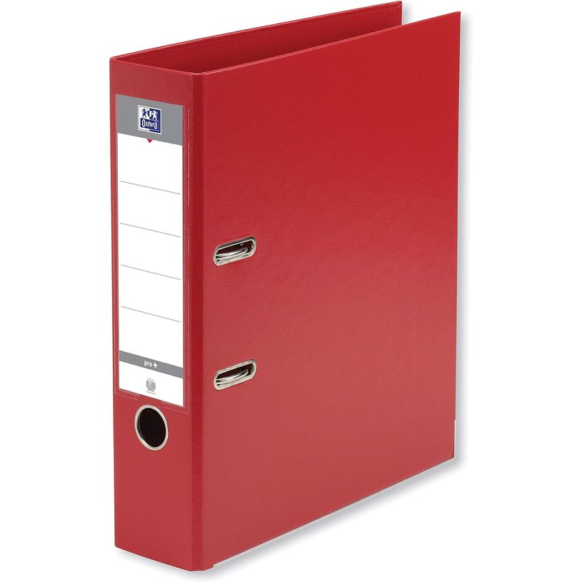 3020120146508-Oxford Smart Pro+ - Classeur à levier - dos 80 mm - A4 - pour 570 feuilles - rouge-P_405185772_1-0