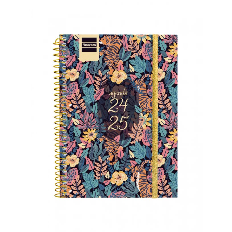 8422952377542-Finocam - Agenda - 2024-2025 - semainier - reliure à spirale - E8 - 120 x 164 mm - Tigre -P_405185812_6-0