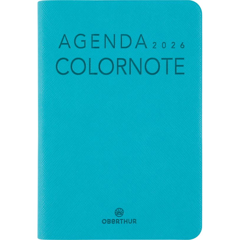 3664447205731-Agenda Colornote - 1 semaine sur 2 pages - 10 x 15 cm - turquoise - Oberthur--0