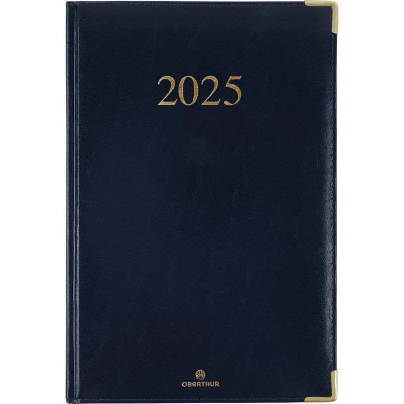 3664447206196-Agenda Kiev - 1 semaine sur 2 pages - 22 x 30 cm - bleu marine - Oberthur-P_405186275_1-0