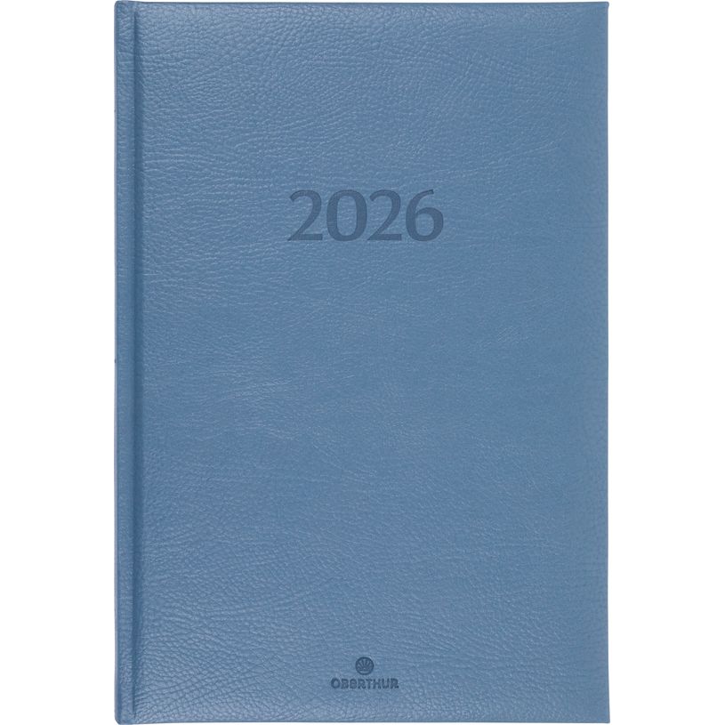 3664447206127-Agenda London - 1 semaine sur 2 pages - 17 x 24,5 cm - gris - Oberthur--0