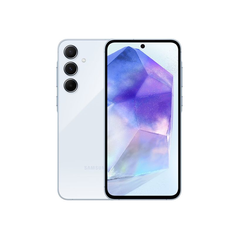 8806095467344-Samsung Galaxy A55 - 5G smartphone - double SIM - RAM 8 Go / Mémoire interne 256 Go - microSD slot - écran OEL - 6.6" - 2340 x 1080 pixels (120 Hz) - 3 x caméras arrière 50 MP, 12 MP, 5 MP - front camera 32 -P_405188398_1-0