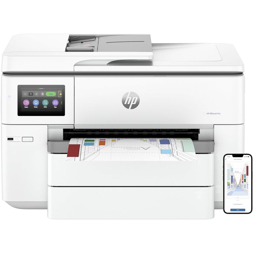 0196337487932-HP Officejet Pro 9730e Wide Format All-in-One - Imprimante multifonctions - couleur - jet d'encre - A3/Ledger (297 x 432 mm) (original) - A3 (support) - jusqu'à 18 ppm (copie) - jusqu'à 22 ppm (impression) - 250 feuilles - US-P_405188467_6-4