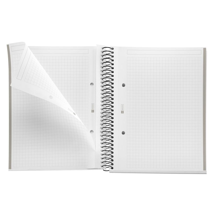 8422593466988-THE ORIGINAL NOTEBOOK, couverture rigide, A5, quadrillage 5x5 mm, 80 feuilles de 1 couleur, Miquelrius,--4
