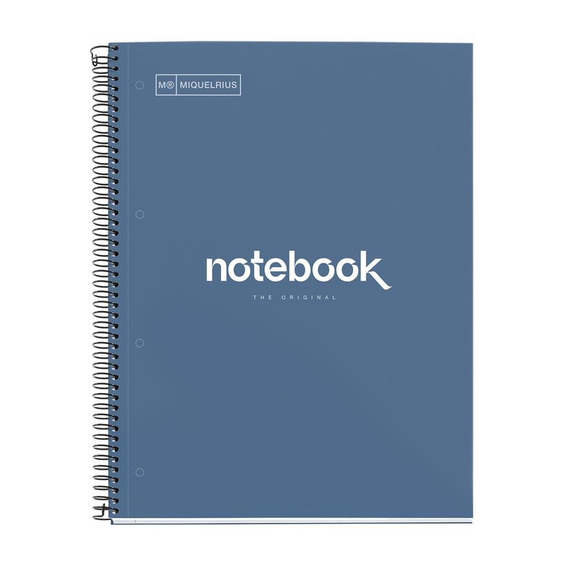 8422593486061-Notebook Emotions, couverture rigide, A4, lignes horizontales 7 mm, 80 feuilles de 1 couleur, Miquelriu--0