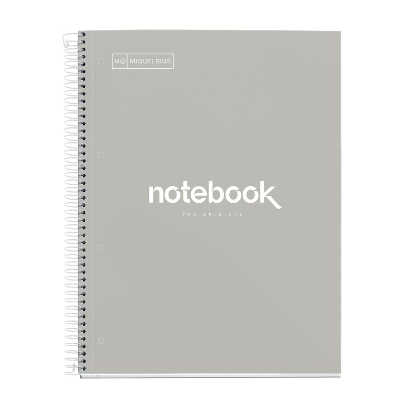 8422593467329-Notebook Emotions, couverture rigide, A4 lignes horizontales 7 mm, 120 feuilles de 5 couleurs, Miquelri--0