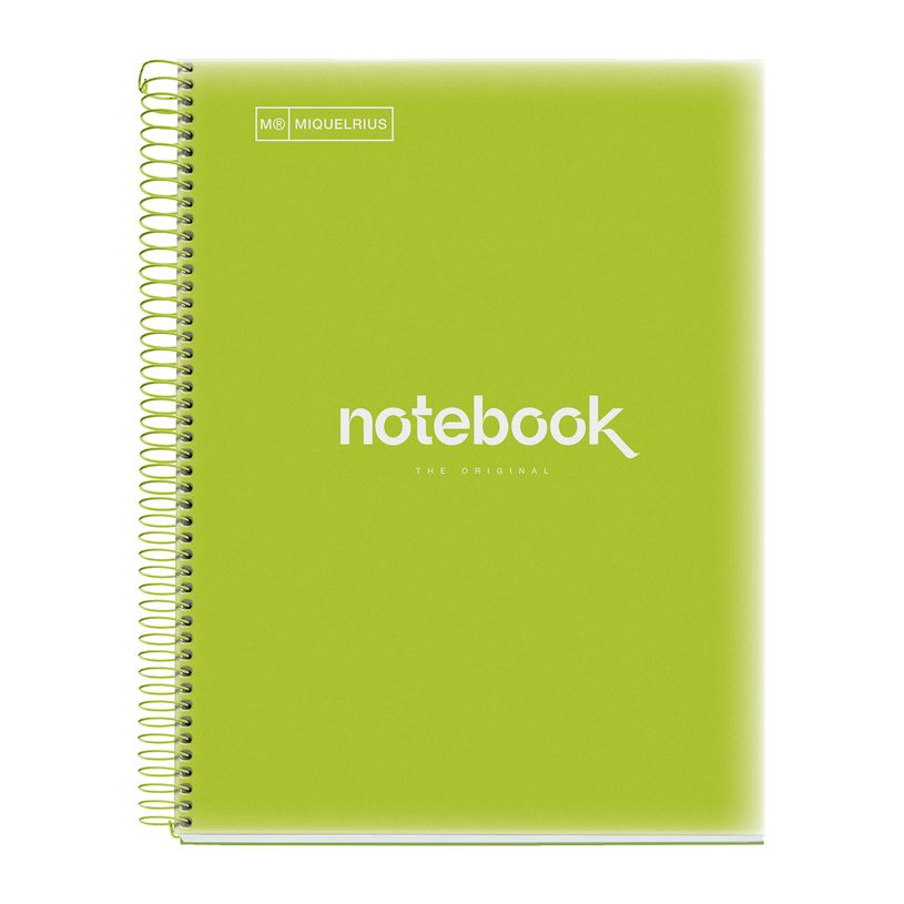 8422593499405-Notebook Emotions, couverture souple, A4 lignes horizontales 7 mm, 120 feuilles de 5 couleurs, Miquelri--0