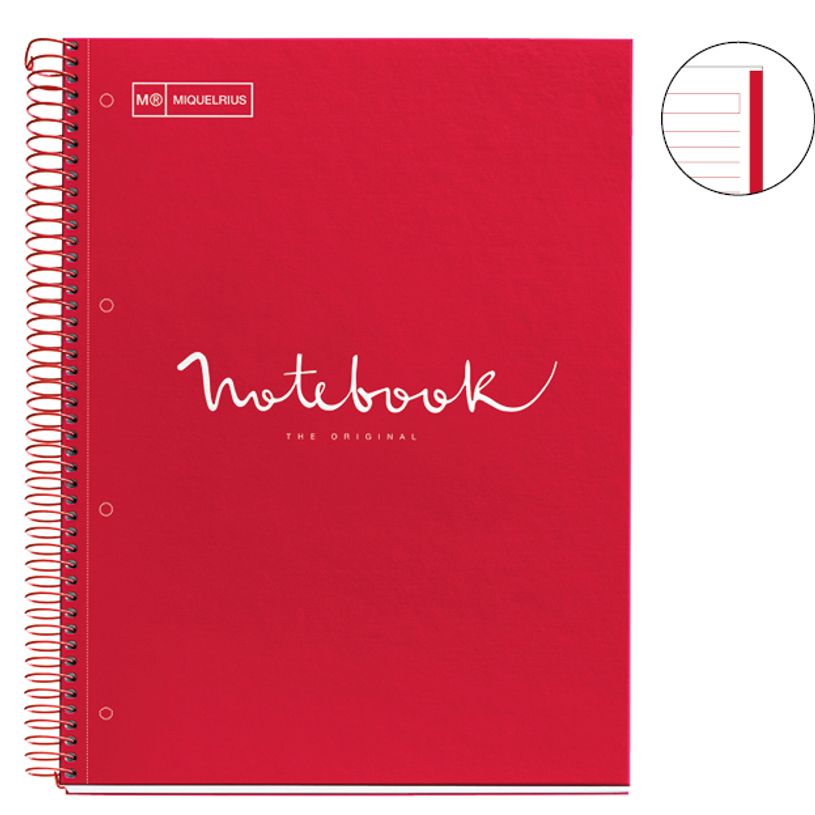 8422593488225-Notebook Emotions, couverture rigide, A4, lignes horizontales 7 mm, 80 feuilles de 1 coule-P_405189251_1-0