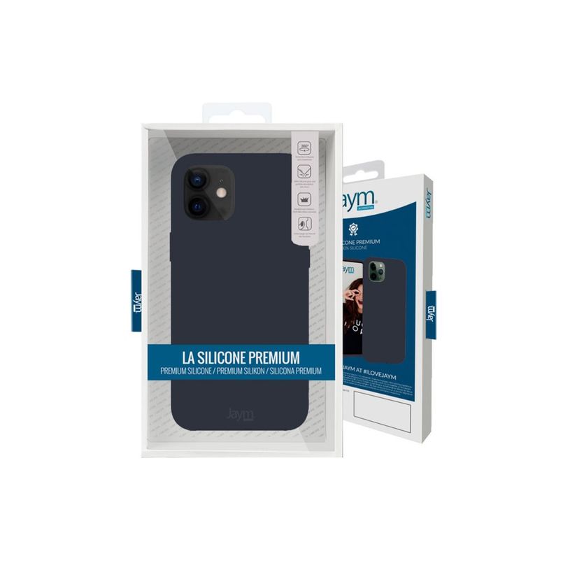 3701263515870-JAYM CLASSIC - Coque de protection pour téléphone portable - microfibre - compatibilité avec MagSafe - silicone de qualité supérieure - bleu -P_405223346_2-1