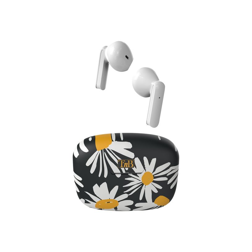 0404052234855-T'nB Exclusiv JAPAN - Écouteurs sans fil avec micro - intra-auriculaire - marguerite-P_405223485_1-0