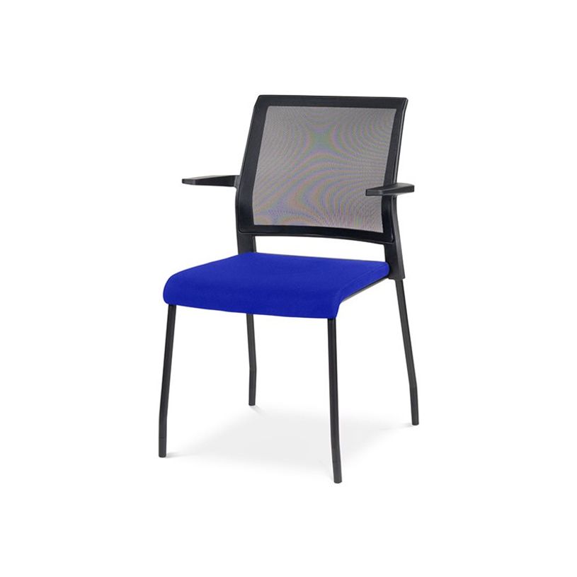 8427951072726-rocada Ergoline - Chaise - visiteur - accoudoirs - métal - bleu, noir époxy-P_405224943_1-0