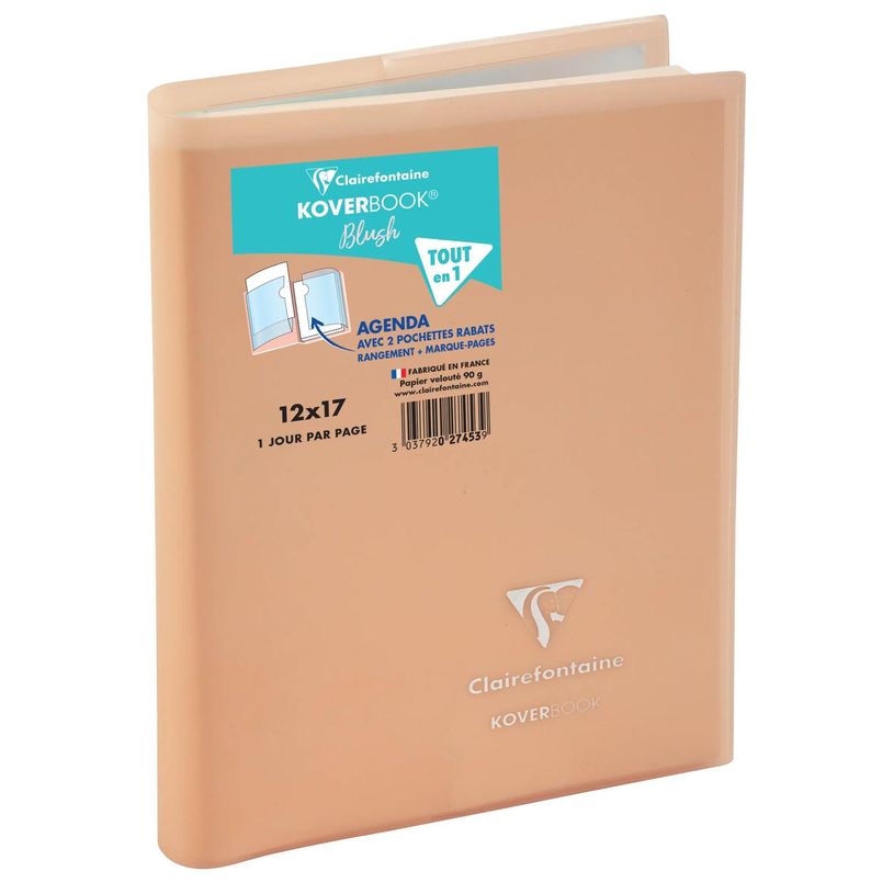 3037920274539-Agenda Koverbook Pastel - 1 jour par page - 12 x 17 cm - disponible dans différentes coul-P_405228023_4-3
